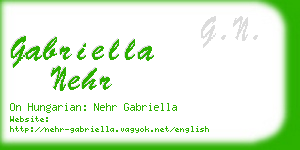 gabriella nehr business card